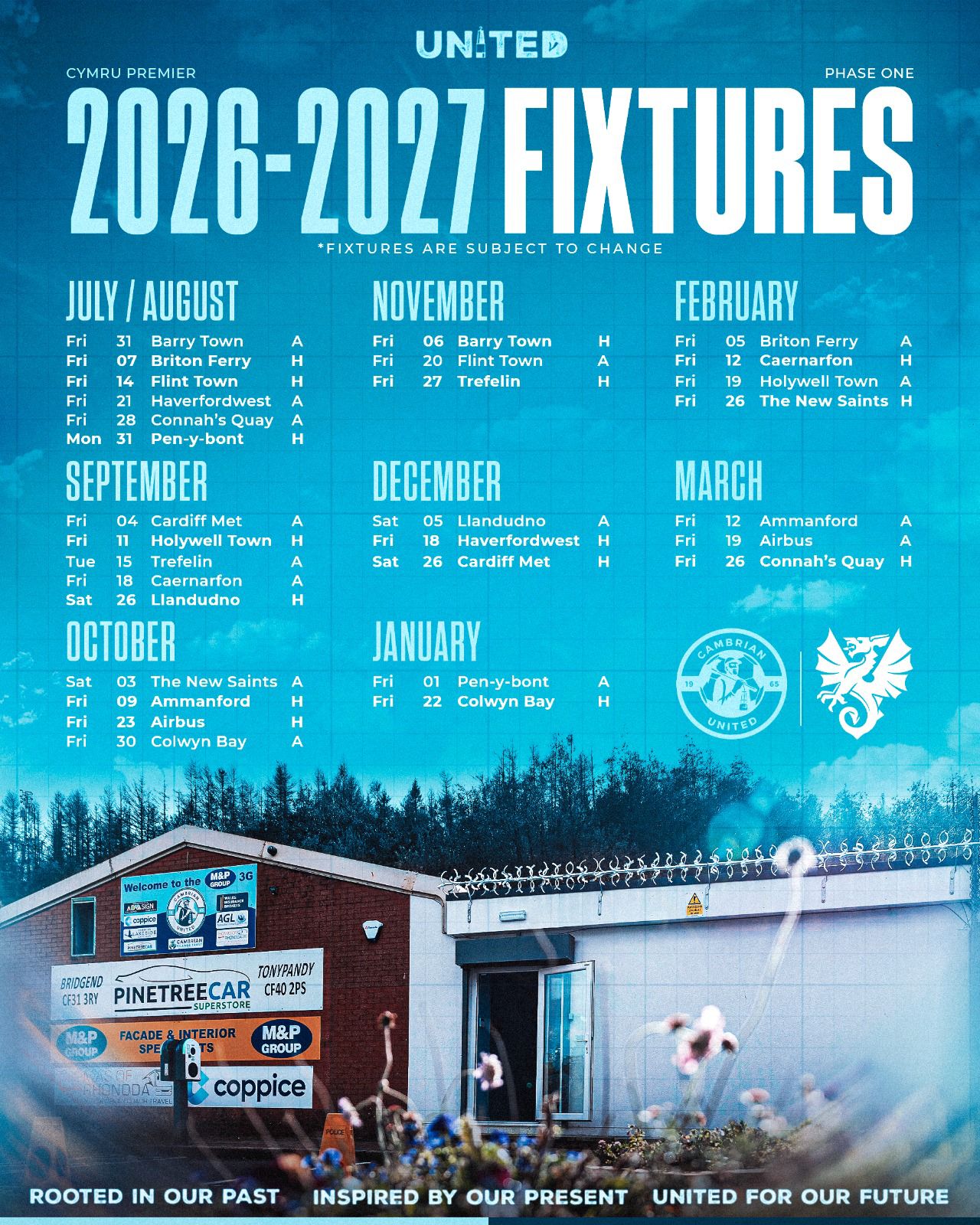 2026/27 Cymru Premier Fixtures Confirmed